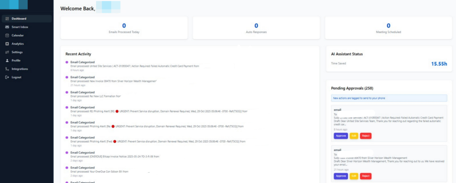 Email Automation System: AI Smart Inbox & Reply Generator Results
